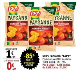 E.Leclerc Chips Paysanne 'Lay's' offre