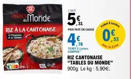 E.Leclerc Riz Cantonais 'Tables du Monde' offre