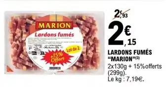E.Leclerc LARDONS FUMES “MARION” offre
