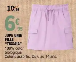 E.Leclerc JUPE UNIE FILLE TISSAIA offre