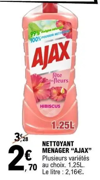 E.Leclerc NETTOYANT MENAGER AJAX offre