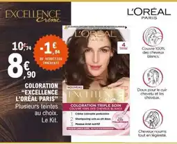E.Leclerc COLORATION EXCELLENCE L'ORÉAL PARIS offre