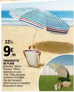 E.Leclerc PARASOLETTE DE PLAGE offre