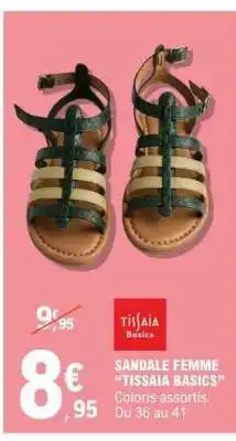 E.Leclerc SANDALE FEMME 'TISSAIA BASICS' offre