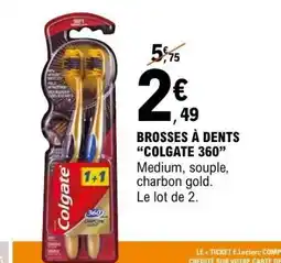 E.Leclerc Brosses à dents 'Colgate 360' offre