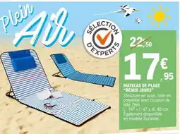 E.Leclerc MATELAS DE PLAGE BEAUX JOURS offre