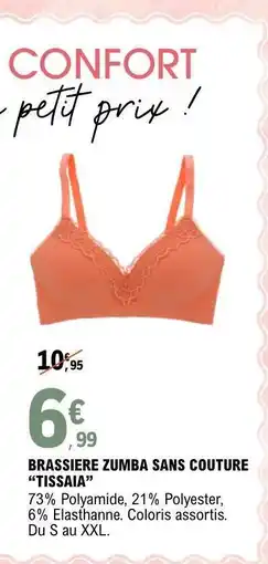 E.Leclerc BRASSIERE ZUMBA SANS COUTURE TISSAIA offre