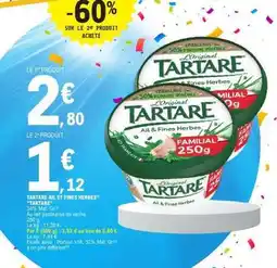 E.Leclerc Tartare Ail Et Fines Herbes offre