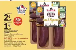 E.Leclerc BOUDIN À L'ANCIENNE 'BAHIER' offre