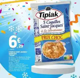 E.Leclerc Coquille Saint-Jacques Surgelées 'Tipiak' offre