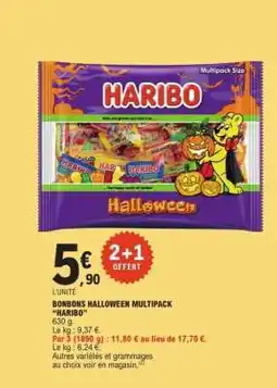 E.Leclerc BONBONS HALLOWEEN MULTIPACK HARIBO offre