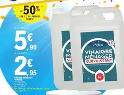 E.Leclerc VINAIGRE MÉNAGER PHEBUS offre