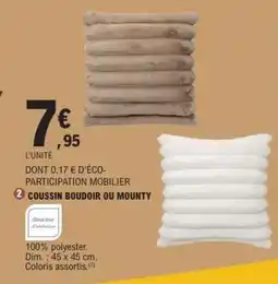 E.Leclerc COUSSIN BOUDOIR OU MOUNTY offre