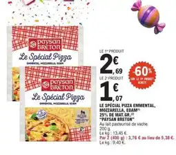 E.Leclerc Le Spécial Pizza Emmental, Mozzarella, Edam offre
