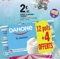 E.Leclerc Yaourt Le Nature Danone offre