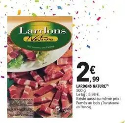 E.Leclerc Lardons nature offre