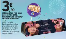 E.Leclerc SPÉCIALITÉ DE FOIE GRAS offre