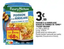 E.Leclerc POISSON À LA BORDELAISE ÉCRASÉ DE POMMES DE TERRE offre