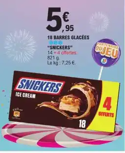 E.Leclerc 18 BARRES GLACÉES SNICKERS offre