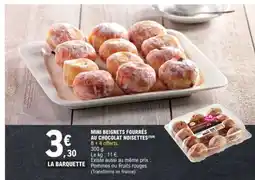 E.Leclerc MINI BEIGNETS FOURRÉS AU CHOCOLAT NOISETTES offre
