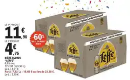 E.Leclerc Bière Blonde Leffe offre