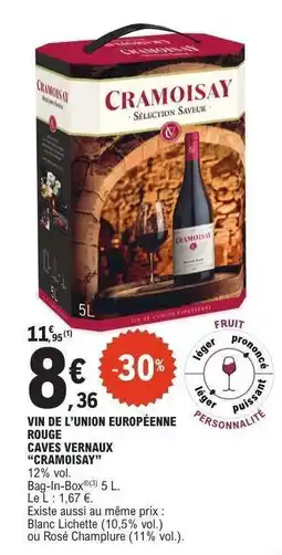 E.Leclerc CRAMOISAY SÉLECTION SAVEUR offre