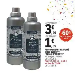 E.Leclerc ASSOUPLISSANT PARFUMÉ MUSC BLANC offre
