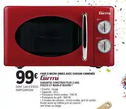 E.Leclerc Girmi Four à Micro-Ondes avec Cuisson Combinée offre