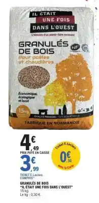 E.Leclerc Granulés de bois offre