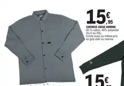 E.Leclerc CHEMISE GRISE HOMME offre