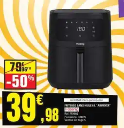 E.Leclerc FRITEUSE SANS HUILE 6 L AIRFRYER offre