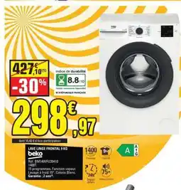 E.Leclerc LAVE LINGE FRONTAL 9 KG beko offre