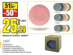 E.Leclerc SERVICE DE 18 PIÈCES “HARPER” offre