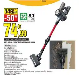 E.Leclerc ASPI BALAI “FLEX” RECHARGEABLE 300 W offre