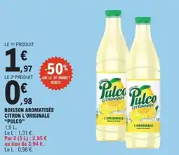 E.Leclerc Boisson aromatisée citron l'originale pulco offre