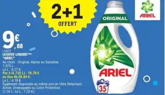 E.Leclerc Lessive liquide ariel offre