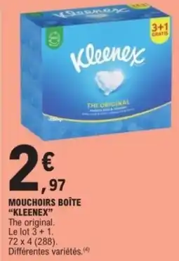 E.Leclerc Mouchoirs boîte kleenex offre