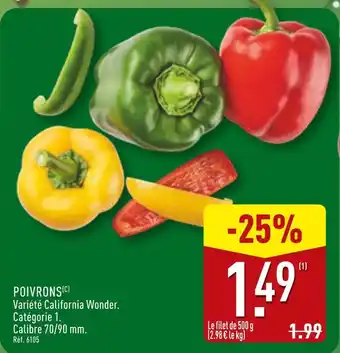 ALDI Poivrons offre