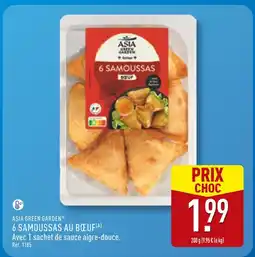 ALDI Asia Green Garden 6 Samoussas au Bœuf offre