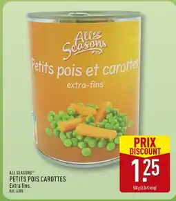 ALDI ALL SEASONS Petits pois et carottes offre