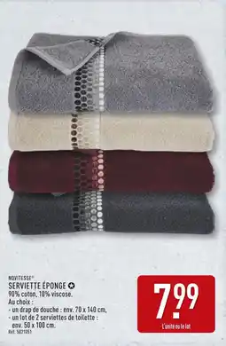 ALDI NOVITESSE Serviette Éponge Drap de douche offre