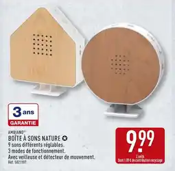 ALDI Ambiano Boîte à sons nature offre
