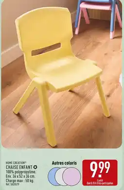 ALDI HOME CREATION Chaise enfant offre