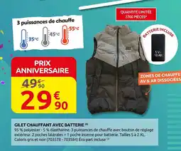Rural Master Gilet chauffant avec batterie offre
