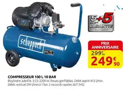 Rural Master Scheppach Compresseur 100 L 10 Bar offre