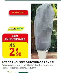 Rural Master Macxi Jardin Lot de 3 Housses d'Hivernage 1.6 x 1 m offre
