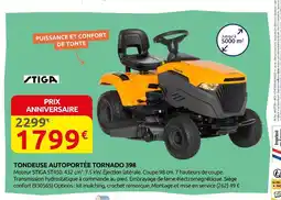 Rural Master STIGA Tondeuse Autoportée Tornado 398 offre