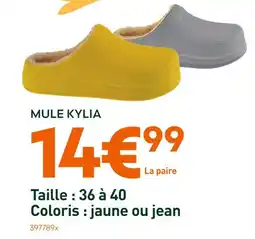 Ma Jardinerie Mule Kylia Jaune offre