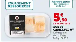 U Express U Dos de cabillaud offre