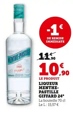 U Express Giffard Liqueur Menthe-Pastille 24° offre